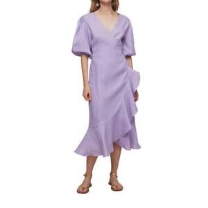 NEW GALERIA crossed dress in lilac